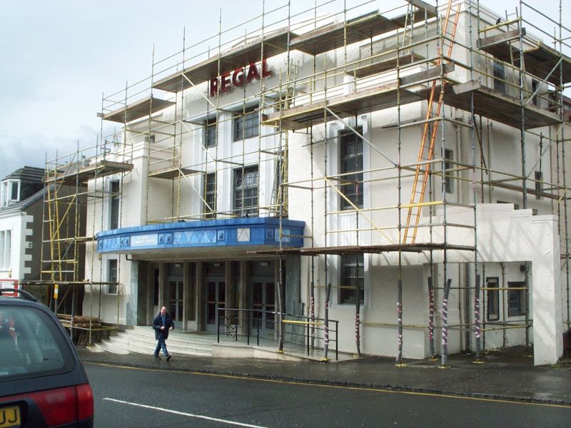 Regal exterior during renovation work, 2003