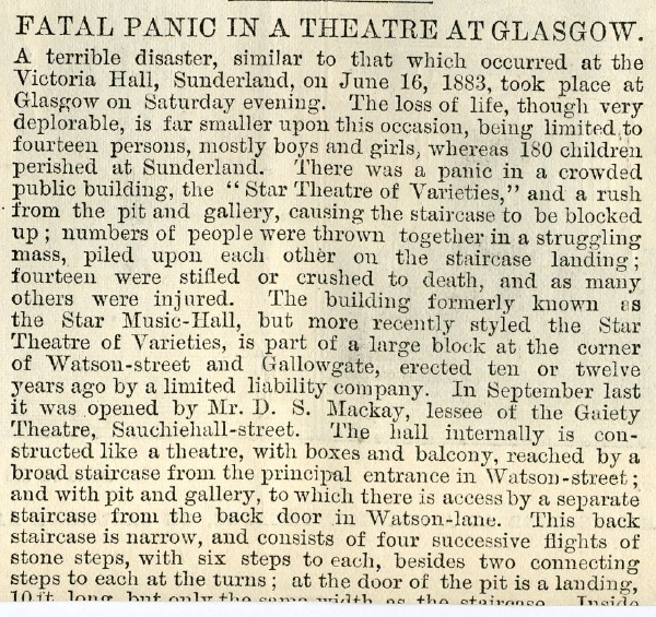 Star Music Hall / Shakespeare Music Hall / New Star Theatre of Varieties / Pringle's Picture Palace, Glasgow